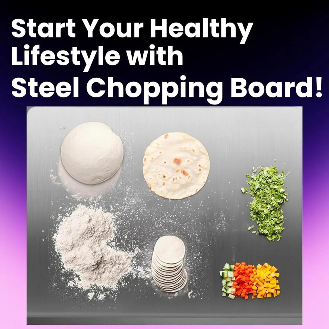 Original Stainless Steel Countertop Chopping Board ( Made with Original JSW Stainless Steel)
