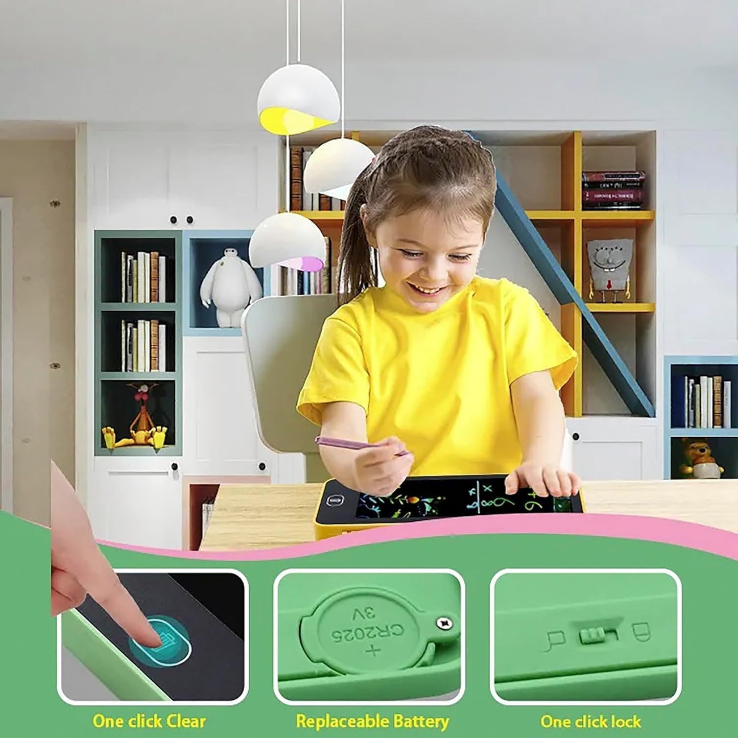 2 in 1 Electronic Tablet Pencil Box (Get 10 pencils , 1 eraser and 1 sharpener Free 😍)