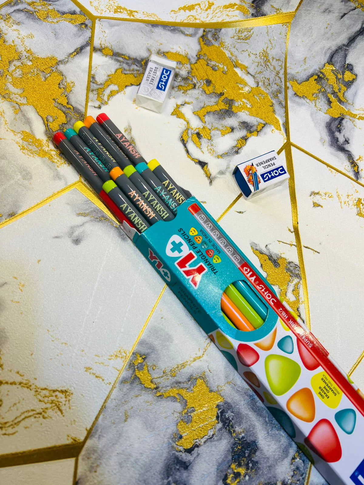 Personalised Pencils + FREE Pencil Pouch