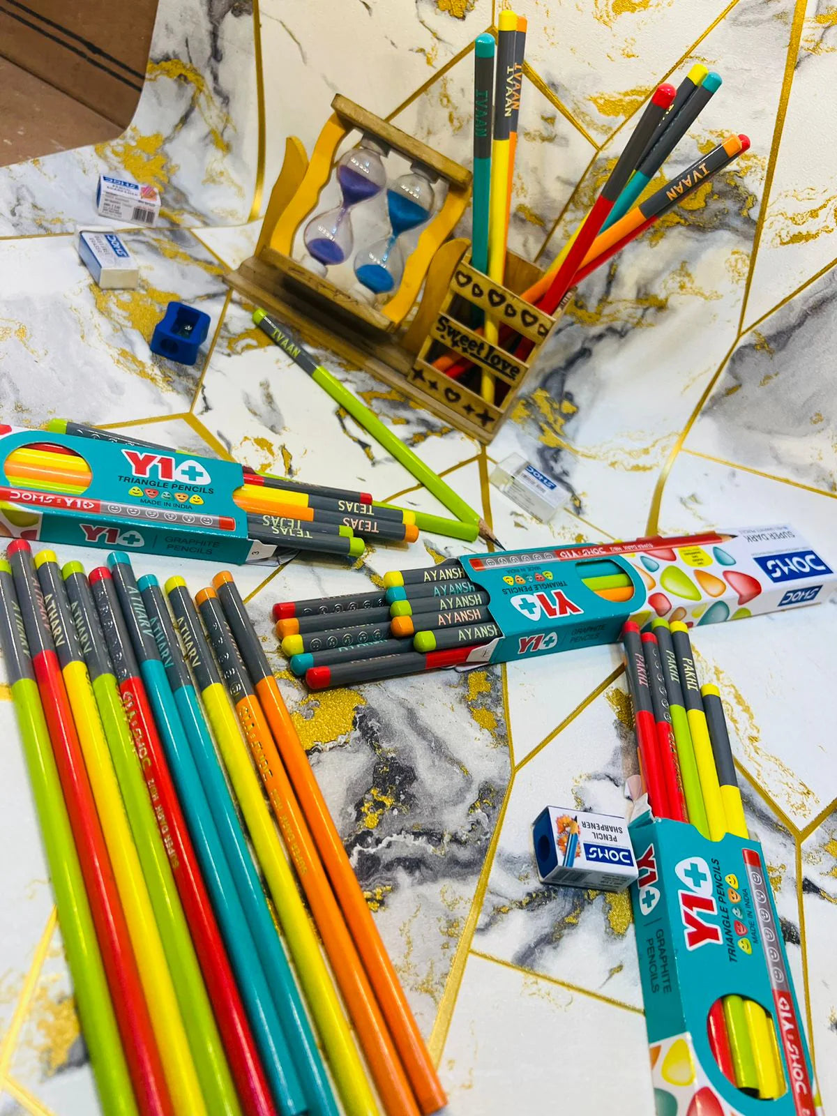 Personalised Pencils + FREE Pencil Pouch