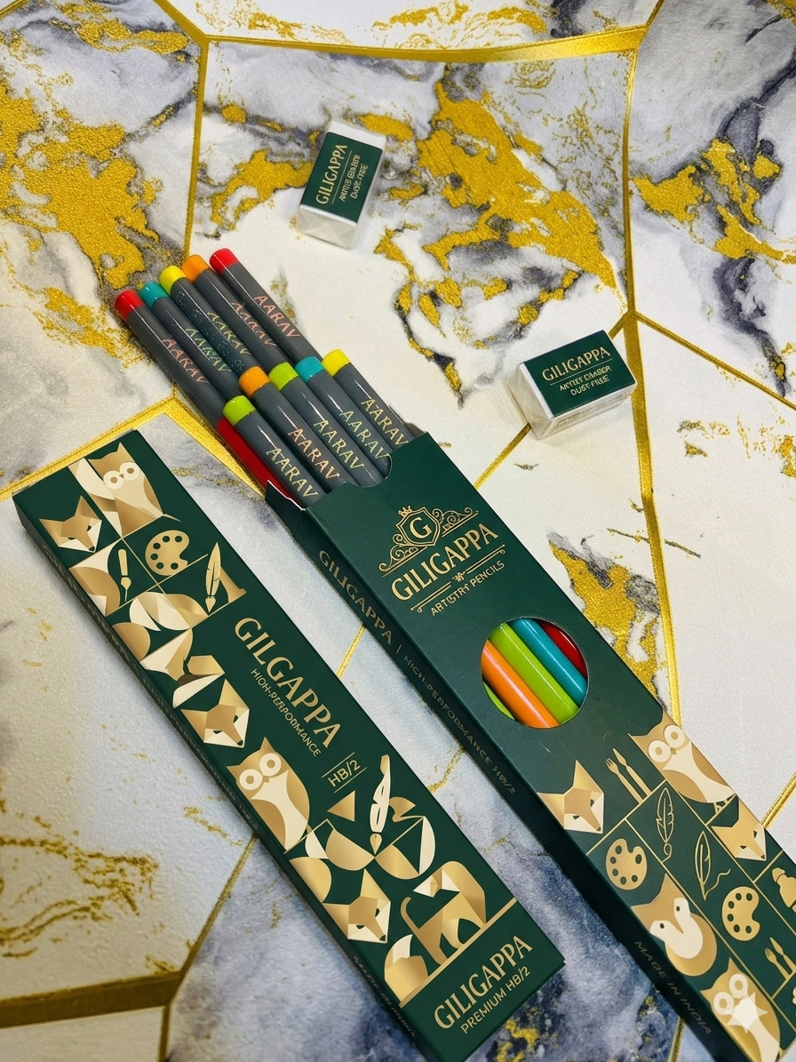 Personalised Pencils + FREE Pencil Pouch