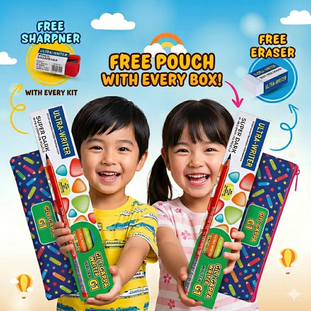 Personalised Pencils + FREE Pencil Pouch